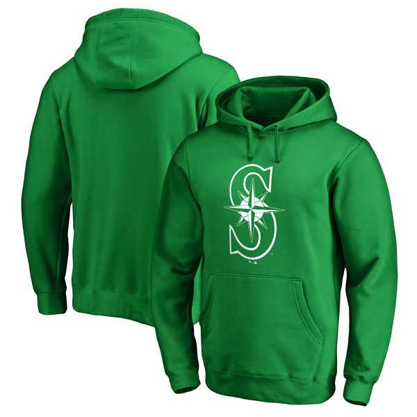 Men's Seattle Mariners Fanatics Branded Kelly Green St. Patrick's Day White Logo Pullover Hoodie,We sell and wholesale Men's Seattle Mariners Fanatics Branded Kelly Green St. Patrick's Day White Logo Pullover Hoodie on line form chian!